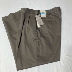 Perry Ellis‎ Portfolio Dress Pants Dress Khaki Men's Size 36x30 Pleated